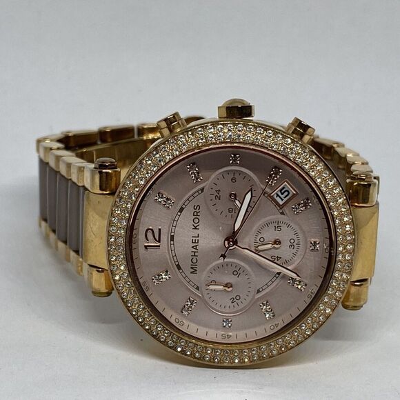 Michael Kors Parker MK5896 Womens Stainless Steel Analog Dial Quartz Watch MP884 - Picture 7 of 12